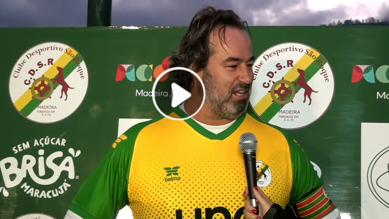 Capitão do C. D. São Roque em entrevista após primeiro jogo deste torneio